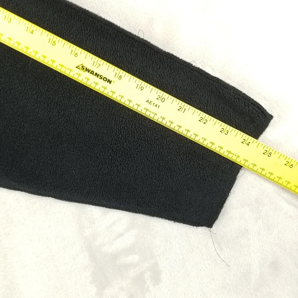 Vtg‎ Maralyce Ferree Jacket Women Black Fleece Cats Scarf Fiber Art Eclectic USA